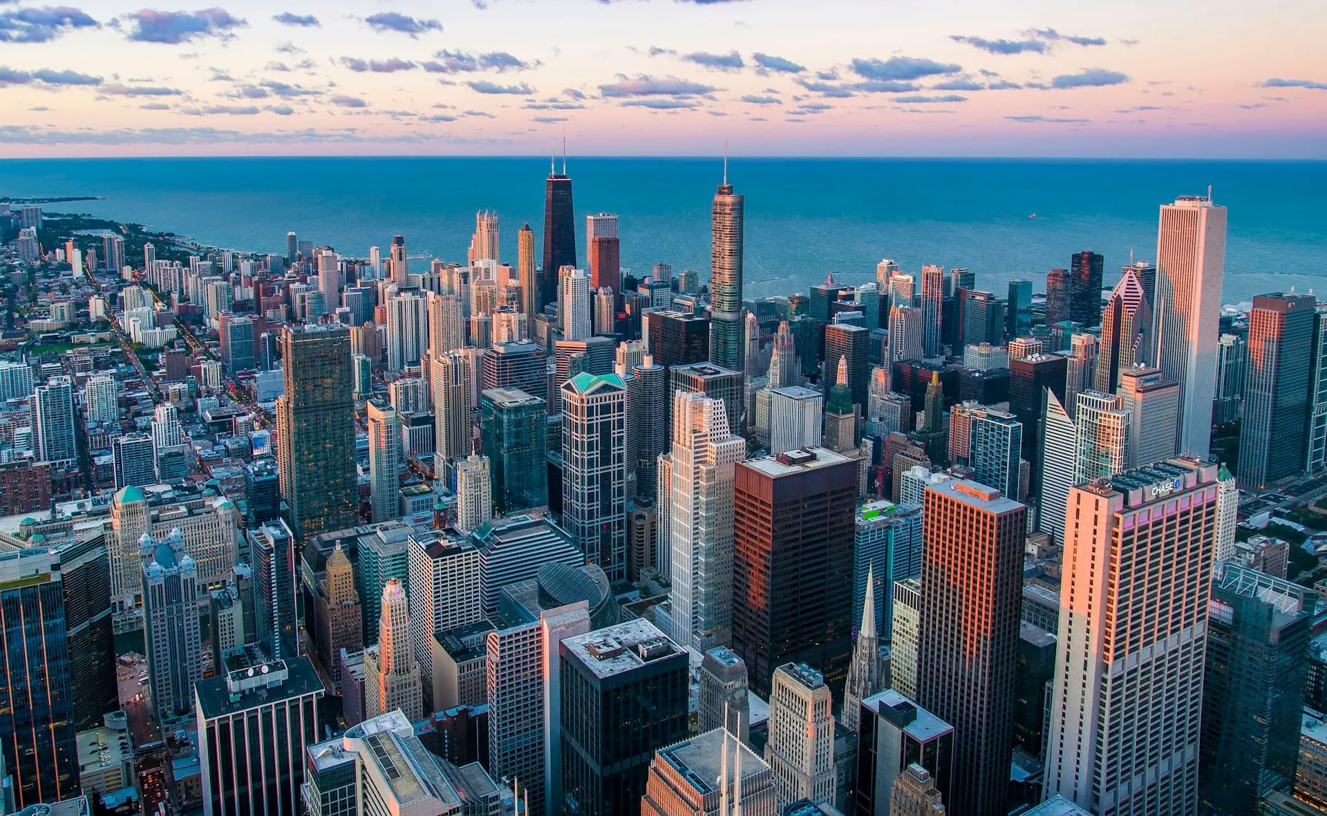 Chicago skyline — Lake Shore Church